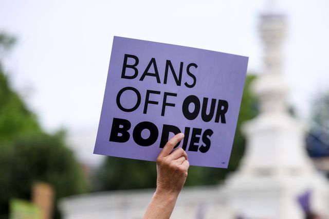 Activists rally outside the U.S. Supreme Court in Washington, D.C., on May 3rd, 2022.